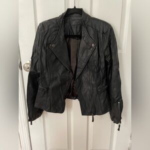 Blank NYC Classic Black Leather Jacket
